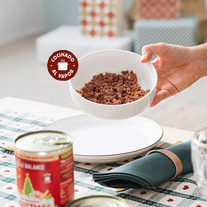 Barattolo Ricetta di Natale BARF cervo e coniglio per cani Wild Balance 400 g