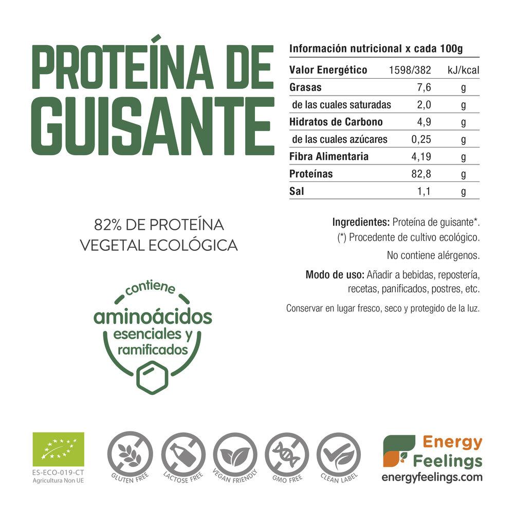 Energy Feelings Protéines de pois ECO 500 g