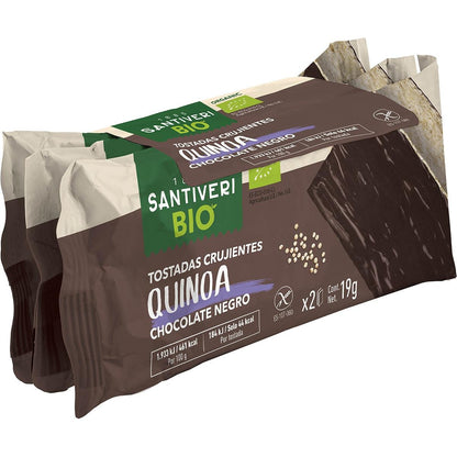 Knusprige Toasts mit Quinoa und Bio-Zartbitterschokolade 3x57 g