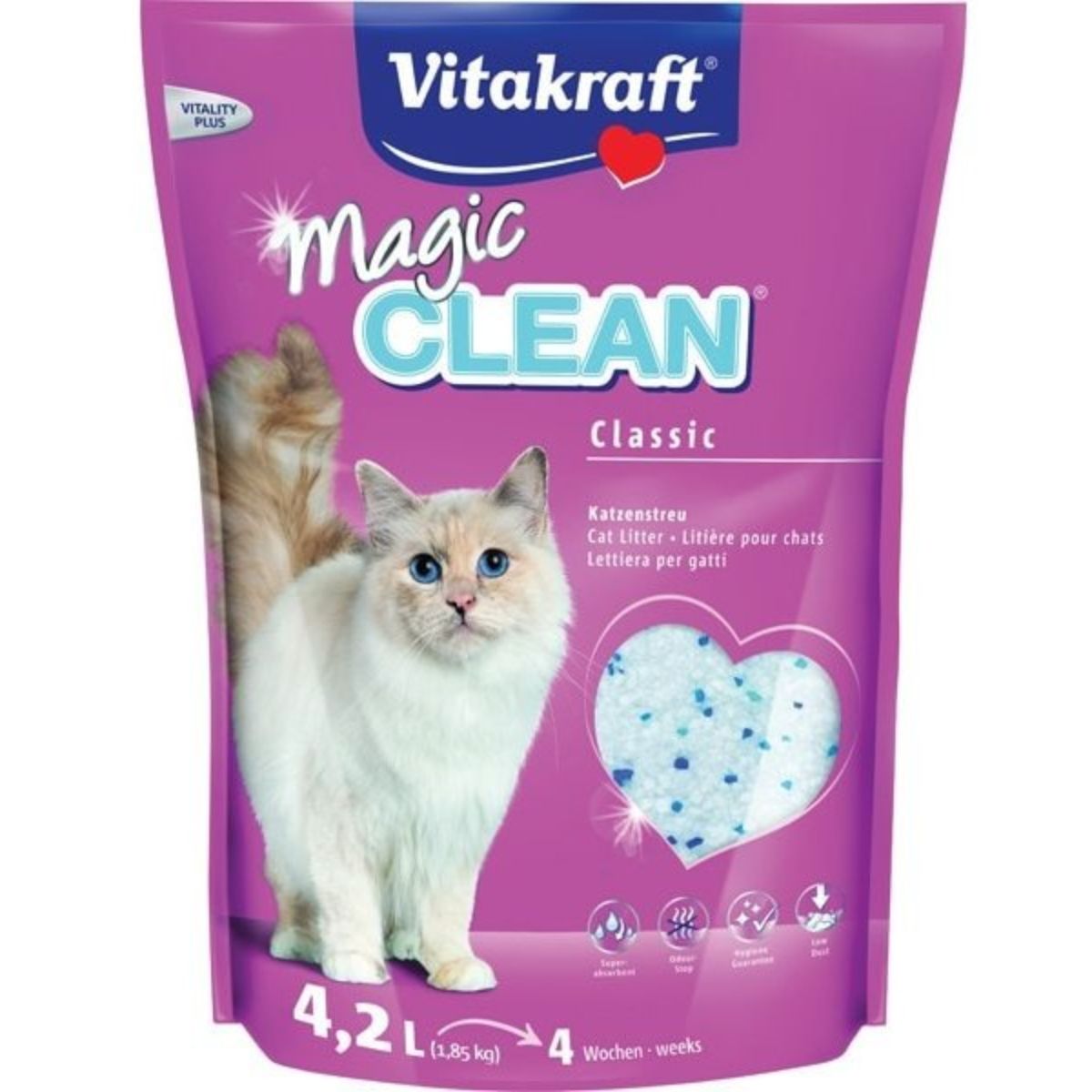 Vitakraft Magic Clean Superabsorberande kiselgelpärlor 4,2 L