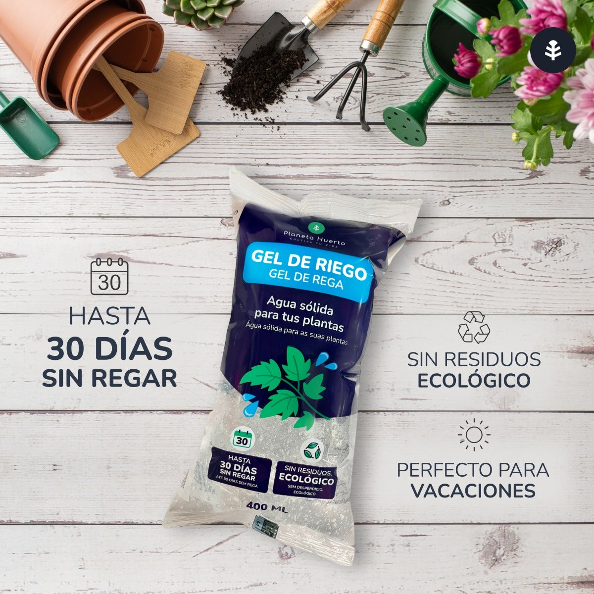 Pack 12 x Gel d'arrosage Planeta Huerto 400 ml