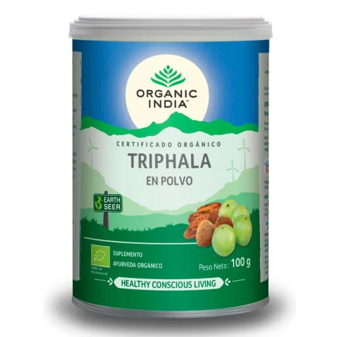 Triphala Organic Powder Tin 100g
