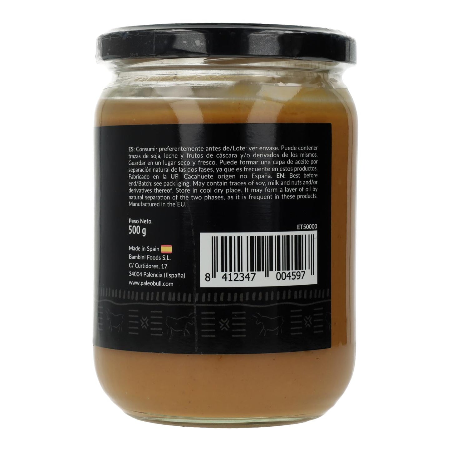 100% naturalny krem z orzeszków ziemnych 457 Paleobull 500 g