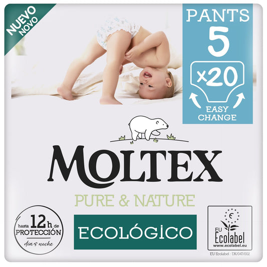 Moltex Pure & Nature T5 Nappies (9-14 kg), 20 units