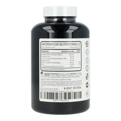 Collagene marino con acido ialuronico, coenzima Q10, vitamina C e zinco Hivital 180 capsule