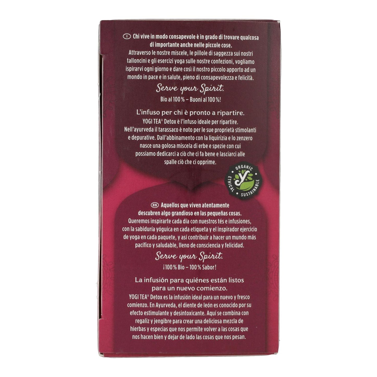 Thé Yogi BIO Détox, 17 sachets