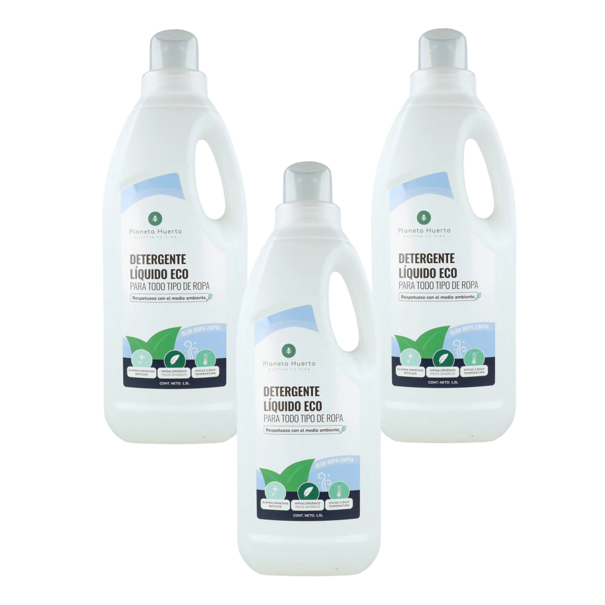 Packung 3xLiquid Laundry Detergent ECO Natürlicher Duft von sauberer Kleidung Planet Garden 1,5 Liter