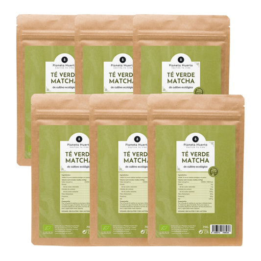 6xPack Matcha Theepoeder ECO Planet Orchard 70 g