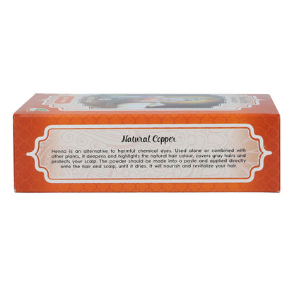 Kopparfärgat hennapulver, Radhe Shyam, 100 g