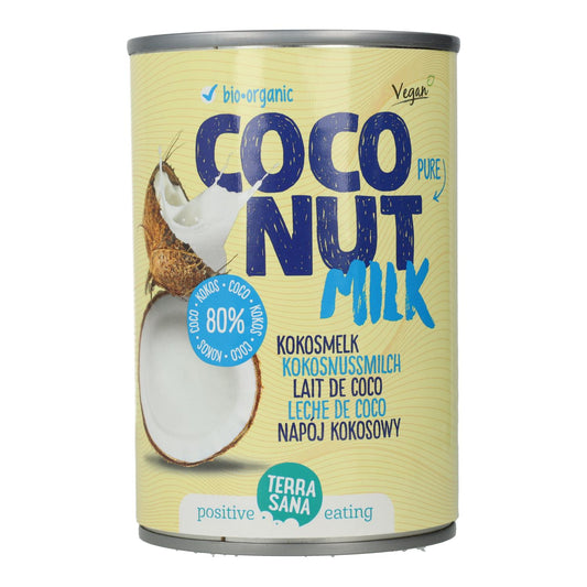 Latte di cocco 80% BIO Terrasana, 400 ml