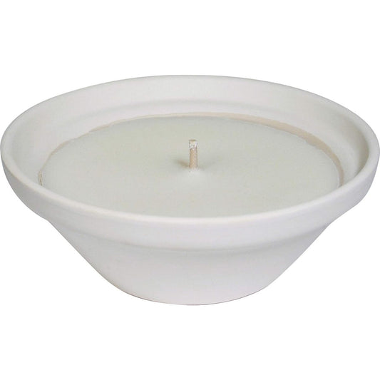 Candela antizanzare alla citronella bianca Ø22 cm Roura