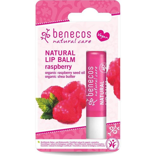 Wegański balsam do ust malinowy Benecos 4,7 g