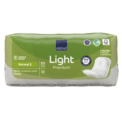 Inkontinenzkompressen Light Premium Normal 2 Abena 12 Stück