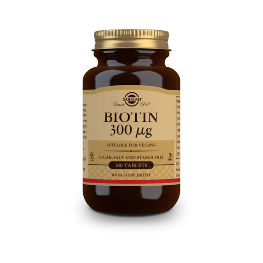 Biotin, 100 tablets of 300 μg