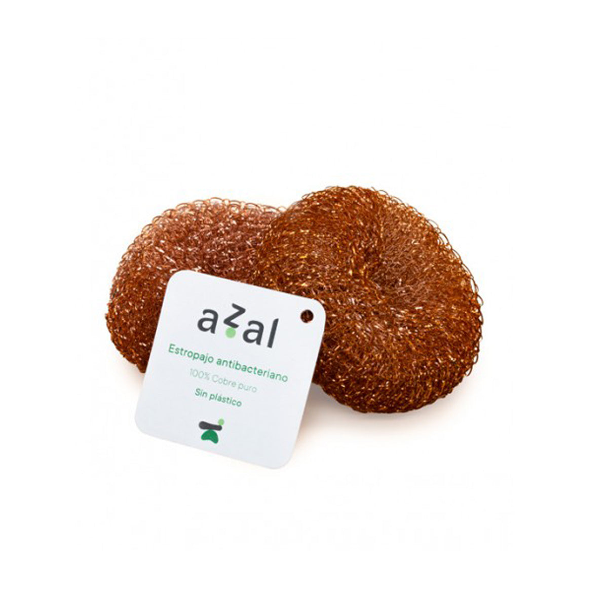 Spugna abrasiva in rame puro Azal 2 pezzi