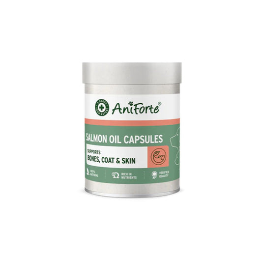 Capsules d'huile de saumon pour chiens et chats AniForte 200 capsules