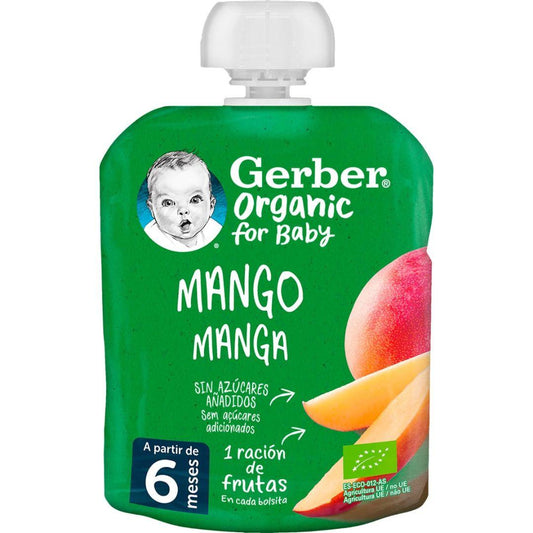 Beutel mit Bio-Fruchtpüree für Babys mit Mangogeschmack Gerber 90 g GERBER Organic Mango