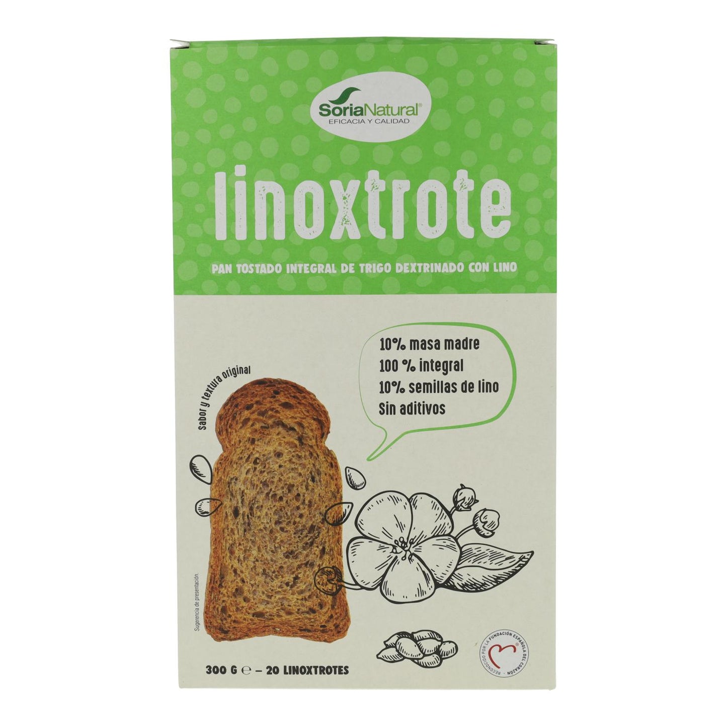 Pane integrale Linoxtrote Soria Natural 300 g
