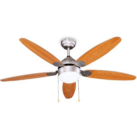 Ventilatore da soffitto GSC 132 cm con pale in legno