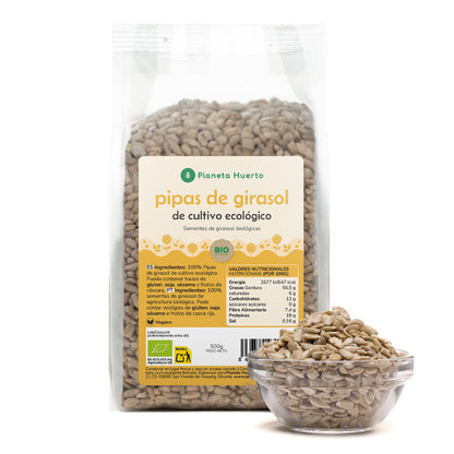 Packung 2x geschälte Sonnenblumenkerne ECO Planeta Huerto 500 g