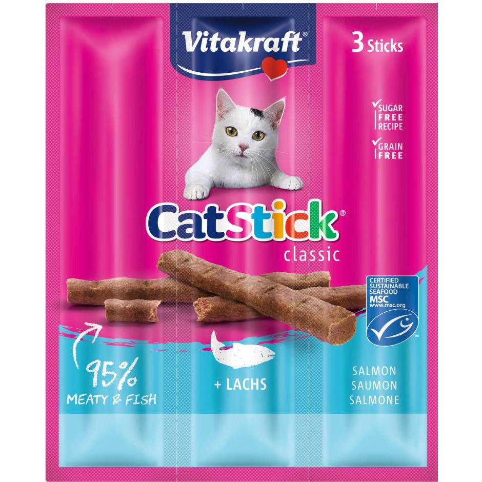 Vitakraft Cat Stick Lax snacks för katter