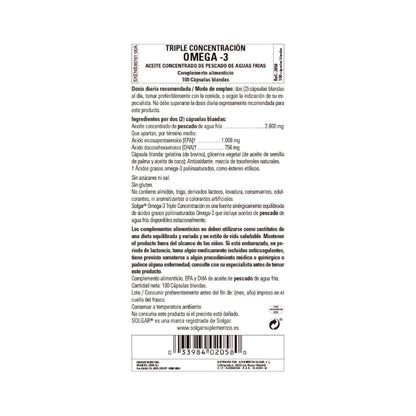 Pack 2x Oméga 3 triple concentration, 100 gélules