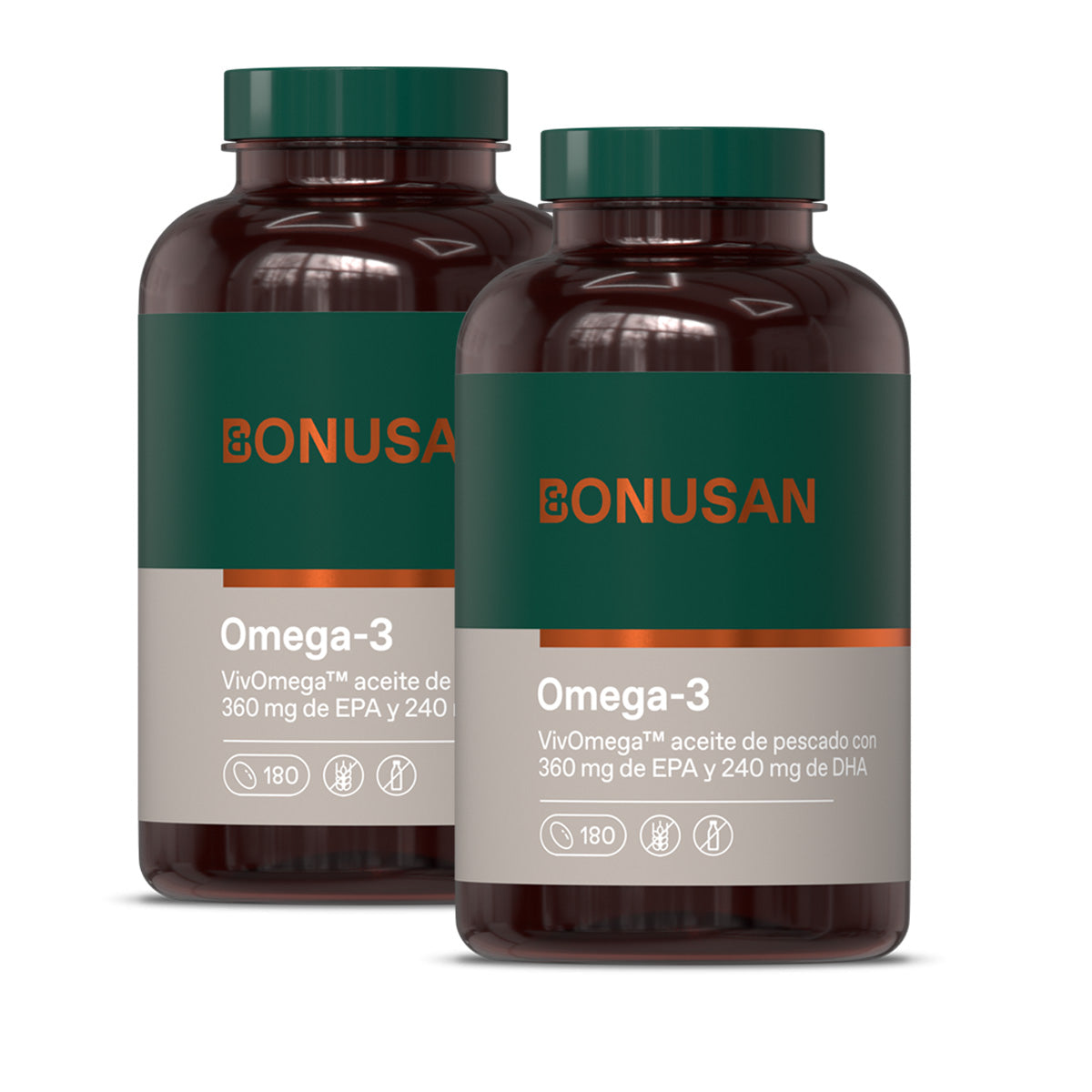 Pakket 2x Omega-3 Bonusan 180 capsules