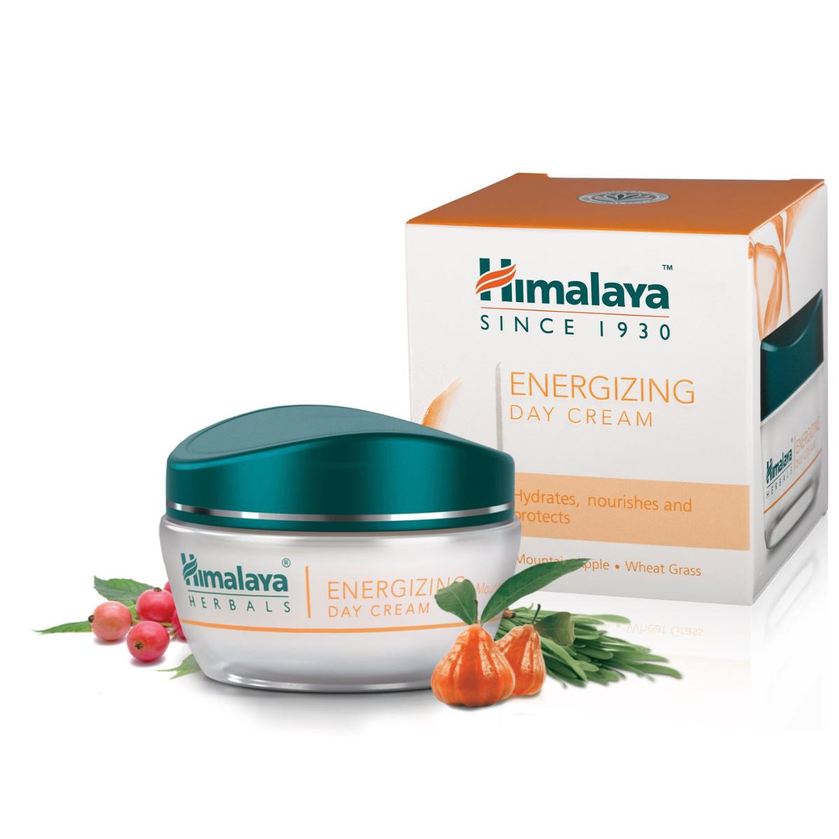 Crème de jour énergisante mass herbal Himalaya 50 ml