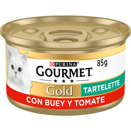 GOURMET GOLD Tartelette mit Rindfleisch und Tomaten Nassfutter 85 g