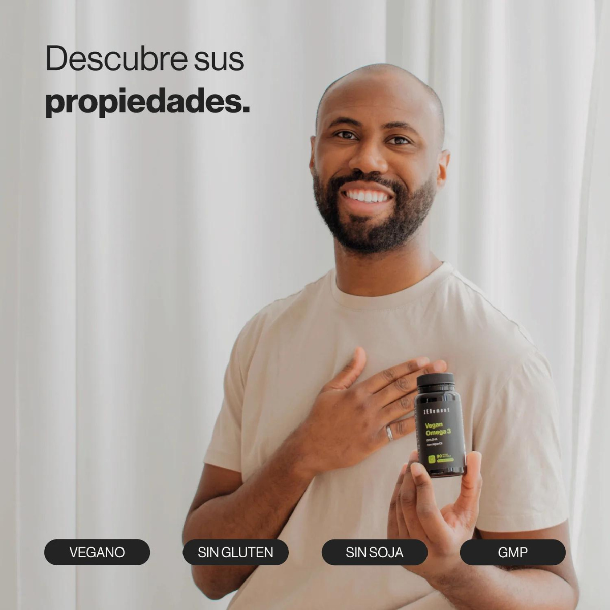 Omega 3 vegano 80% DHA da olio di alghe Zenement 90 capsule