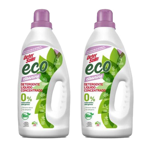 2-pack koncentrerat flytande tvättmedel Detersolin Mimidu ECO 33D