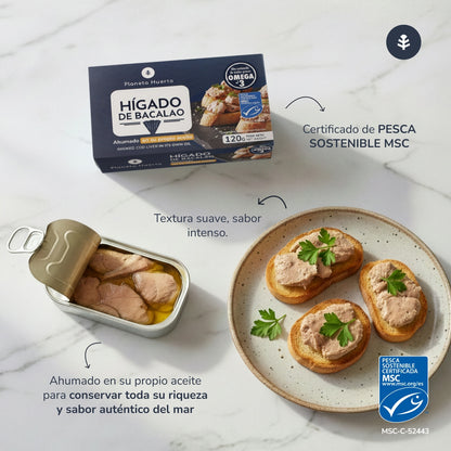 Planeta Huerto Cod Liver in its own Oil 120 g