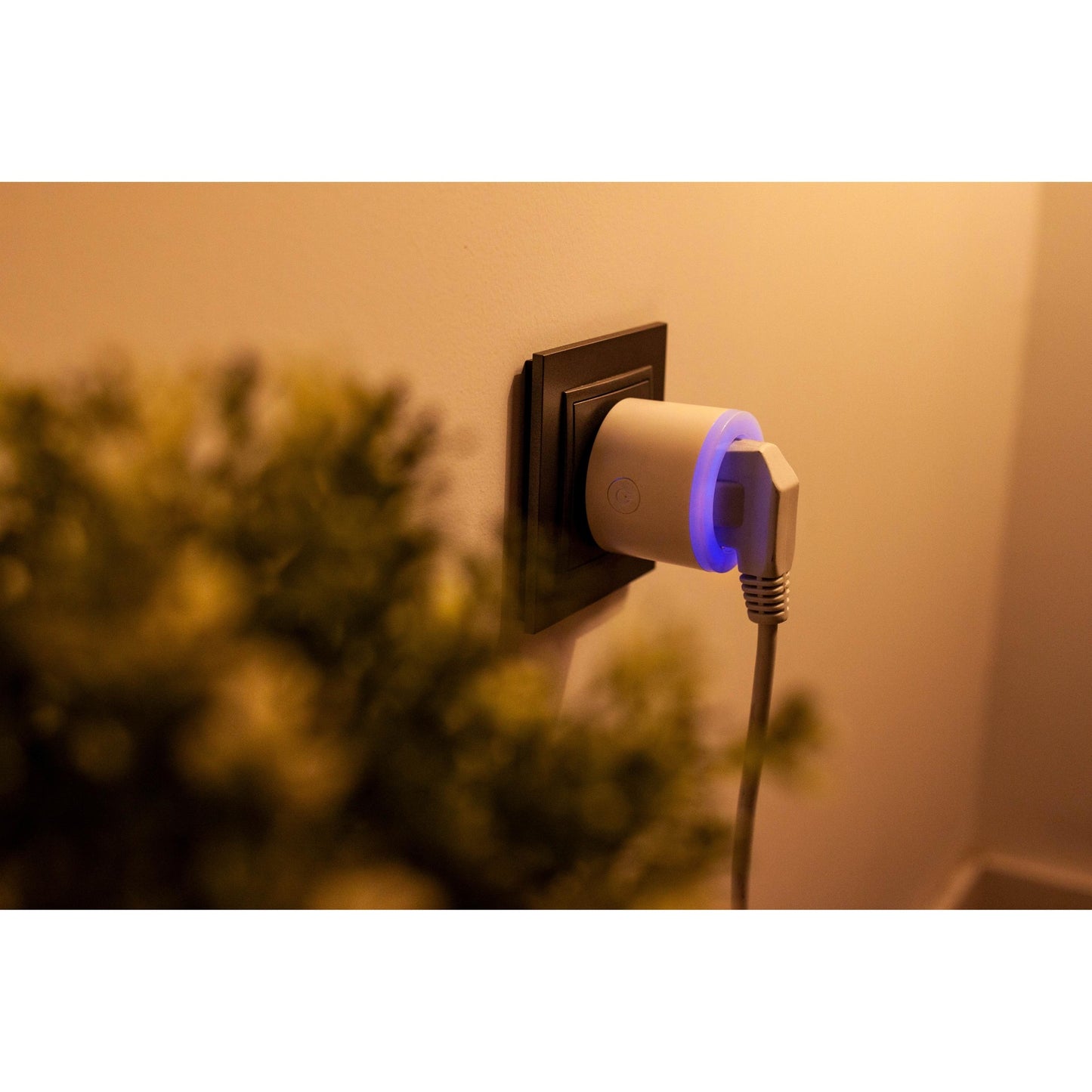 Energeeks Smart WiFi Plug with Multicolour Night Light and Energy Meter