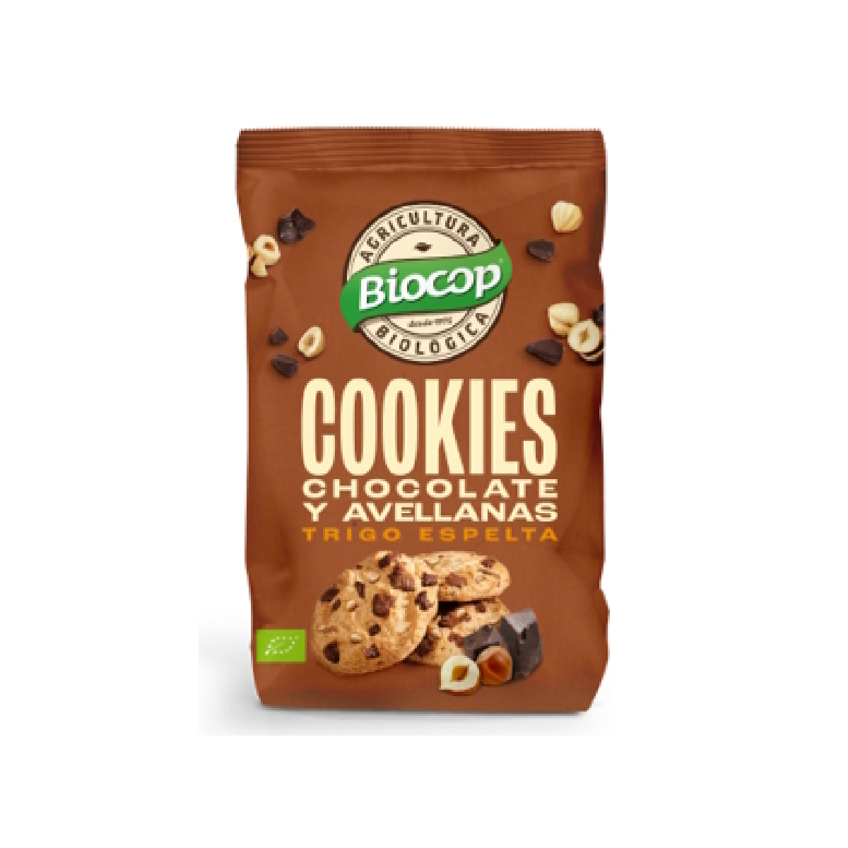 Biscotti di farro con gocce di cioccolato e nocciole Biocop 200 g