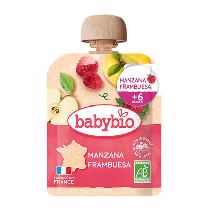 Pouch mela e lampone (a partire dai 6 mesi) BabyBio 90 g