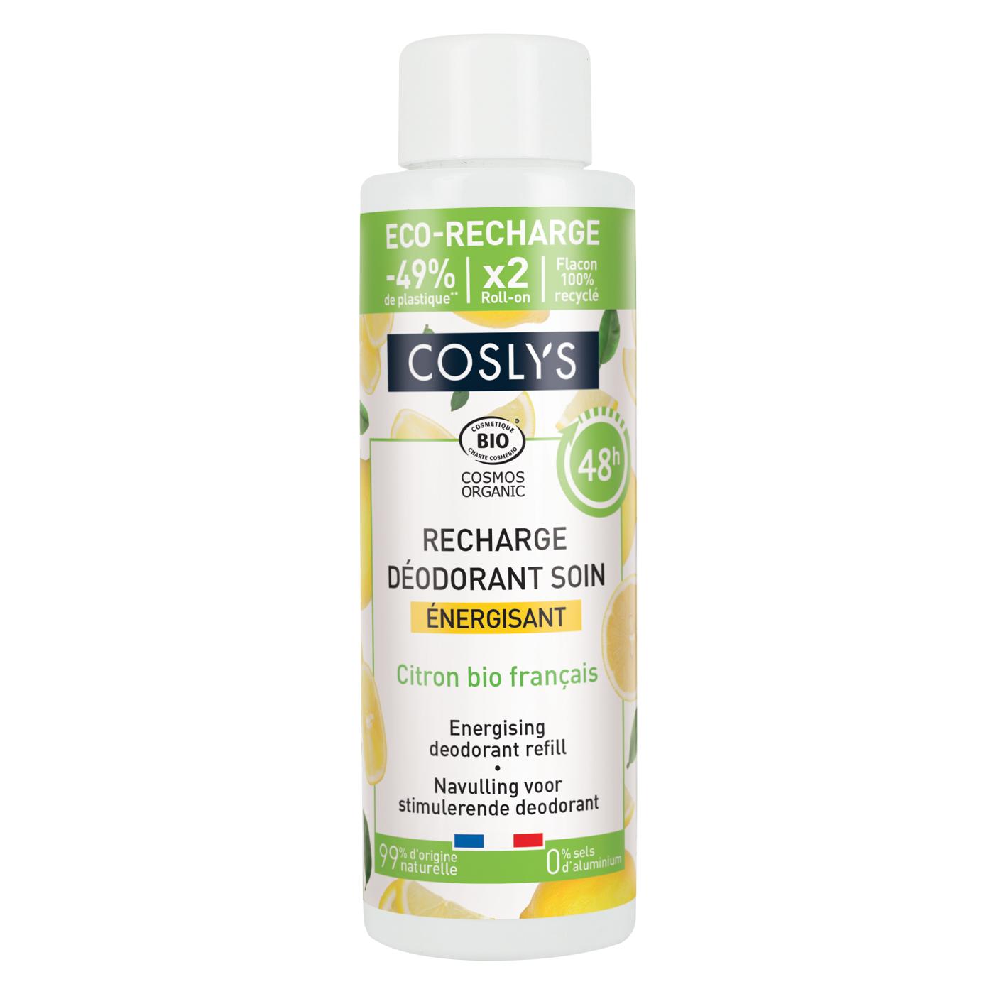 Ricarica deodorante energizzante al limone Coslys 100 ml