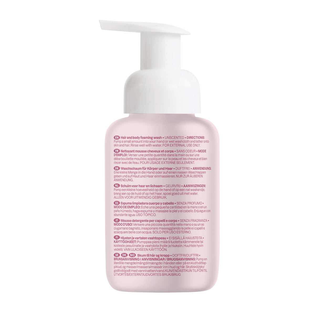 Attitude fragrance-free 2-in-1 foaming baby wash, 295 ml