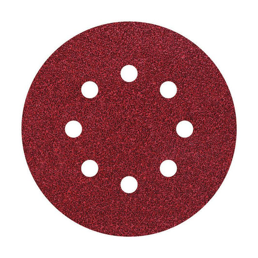 25 självhäftande slipskivor med hål Ø 125 mm Wolfcraft Korn 120