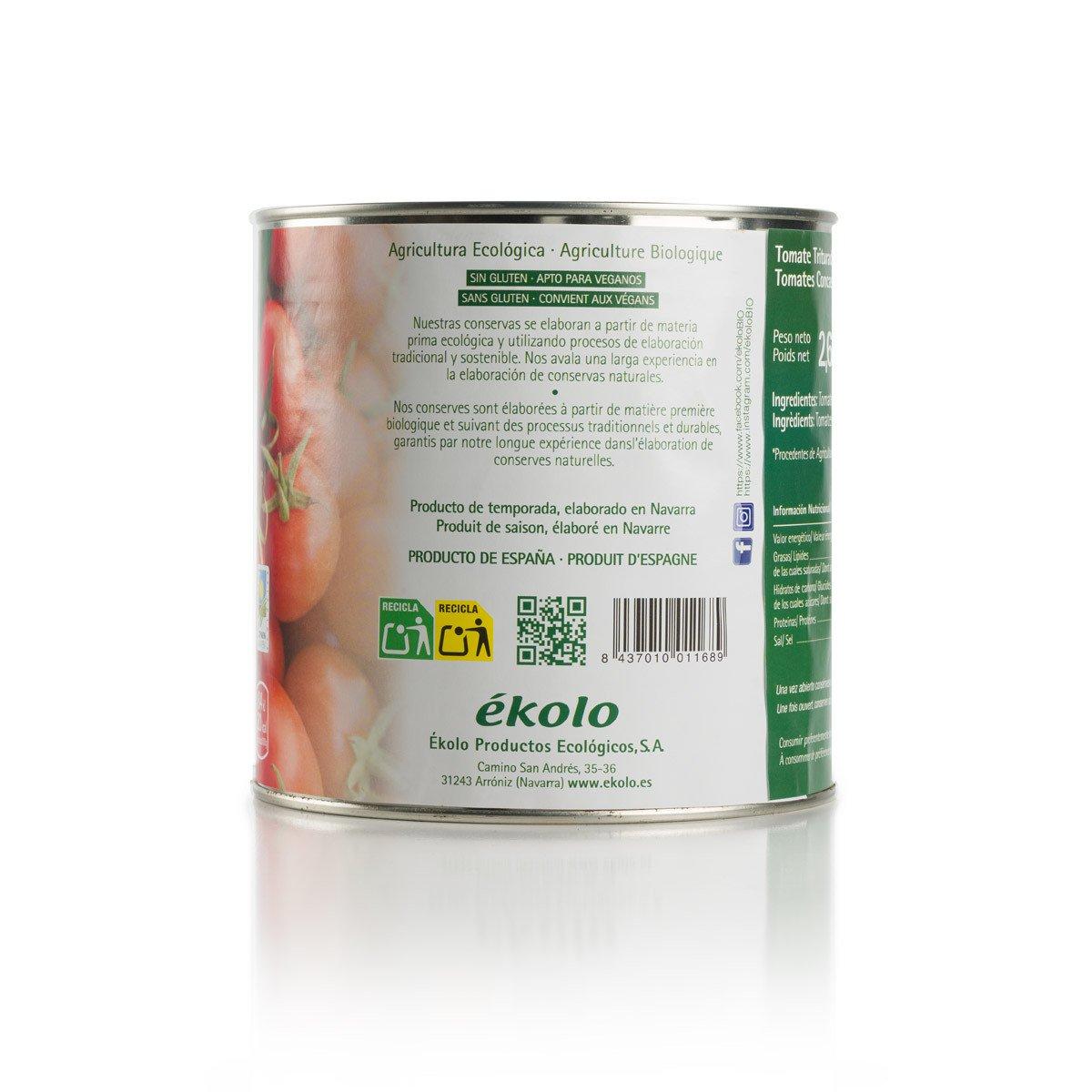 Rozdrobnione pomidory BIO Ekolo 2,6 kg