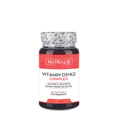 Nutralie Witamina D3+K2 Complex 10000 UI + Witamina C 60 kapsułek