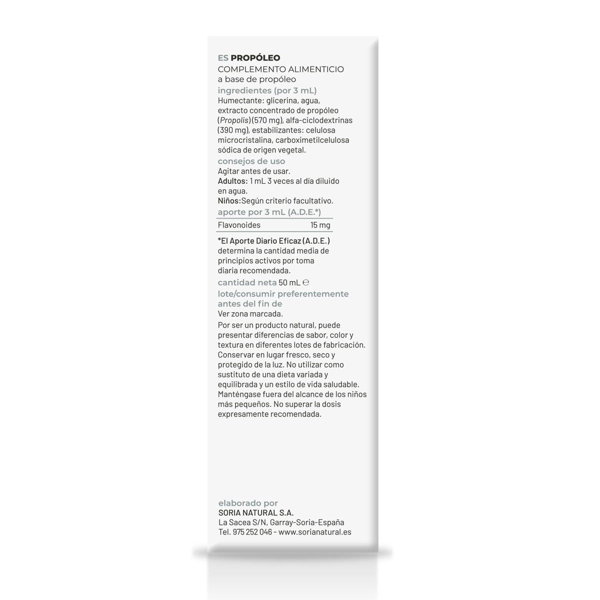 Pack 2 x Extracto  de Propóleo S. XXI Soria Natural, 50 ml