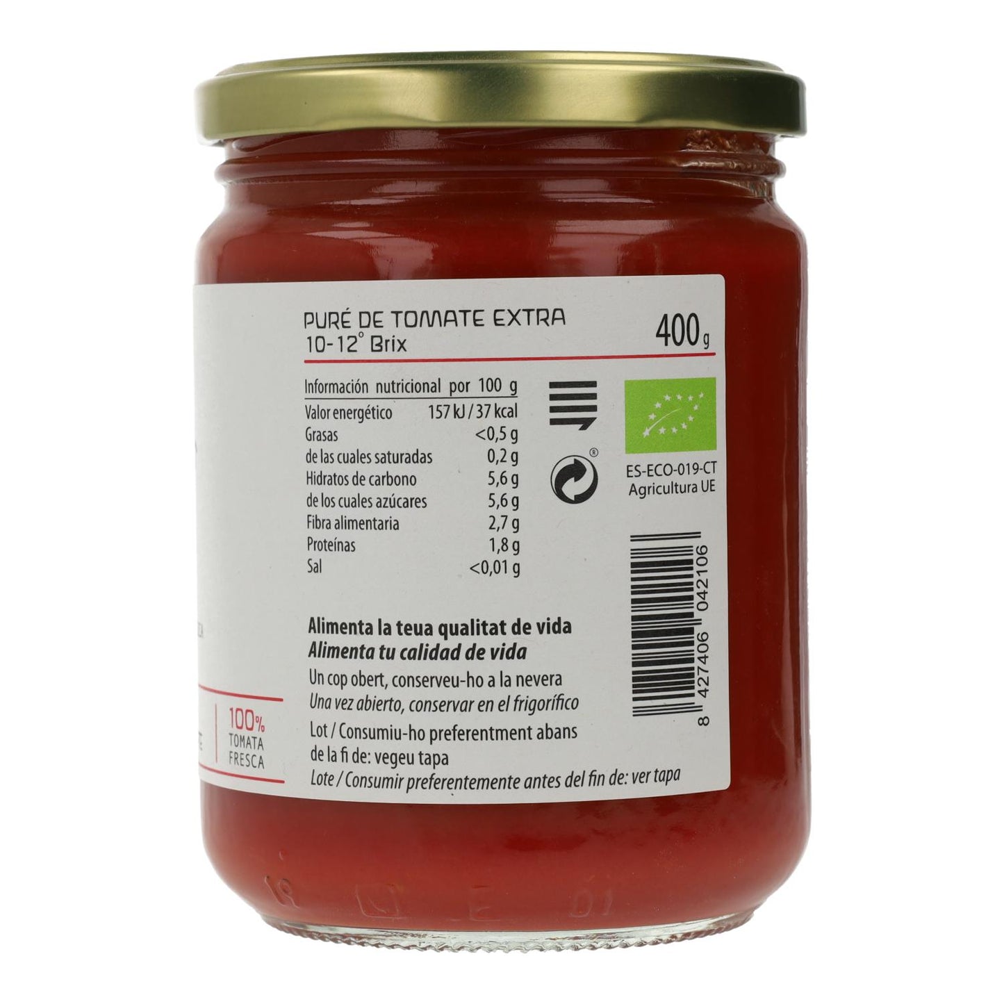 Tomatenpuree ECO Cal Valls, 400 g