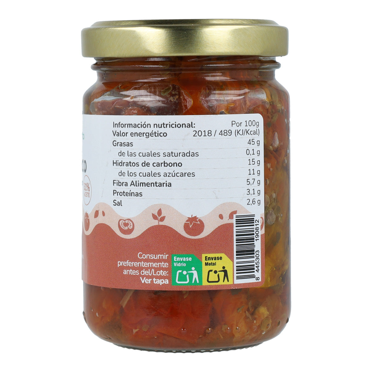 Getrocknete Tomaten in nativem Olivenöl extra ECO Planeta Huerto 155 g