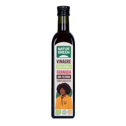 Ongefilterde biologische granaatappelazijn NaturGreen 500 ml