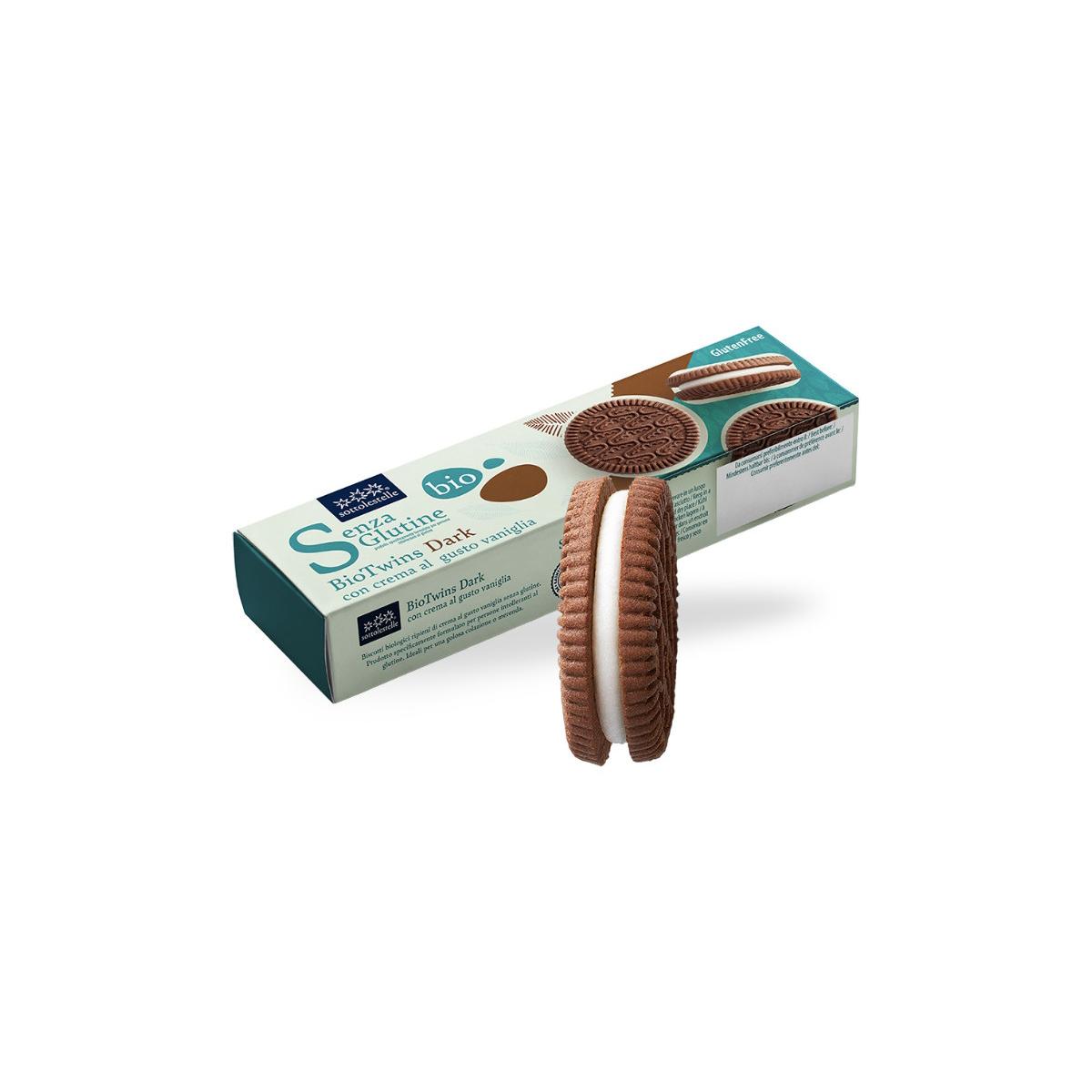Galleta biotwins dark vainilla sin gluten Sotto 125g