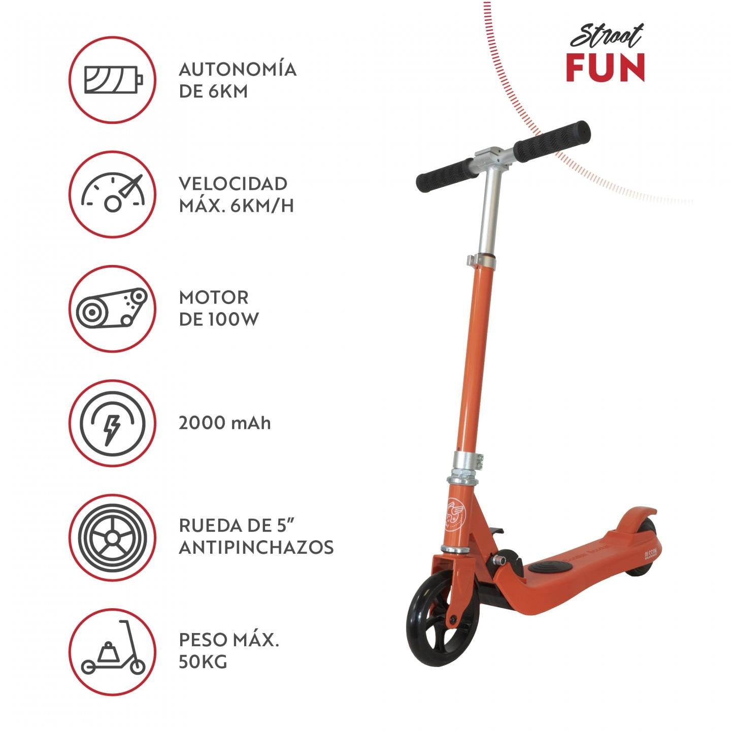 Trottinette électrique Olsson Fun rouge