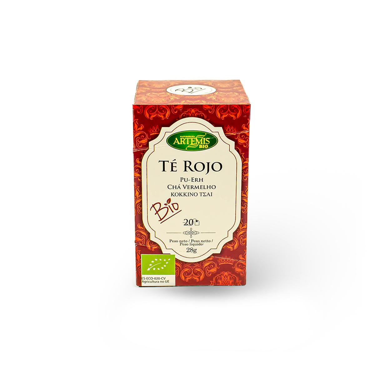Czerwona herbata Puerh w torebkach Eco 20 filtrów Artemisbio