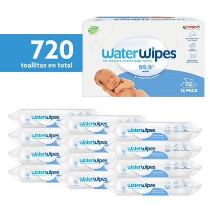 Packung WaterWipes BIO Babytücher 720 Stück