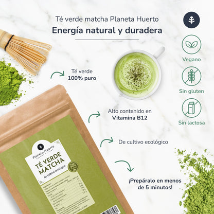 Packung 2x Matcha-Teepulver ECO Planet Garden 70 g