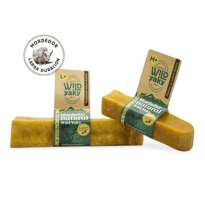 Wild Yaky Golden Beißring Himalaya-Yakmilchriegel mit Kurkuma Wild Balance 1 Stück M+